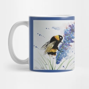 Bumble bee and Blue Lavender Mug